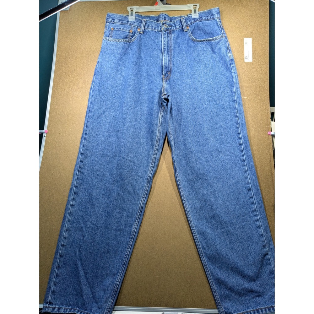 Levis 560 Comfort Fit Jeans Mens 40x34 Blue Denim Tapered Leg Loose Fit 560-0251